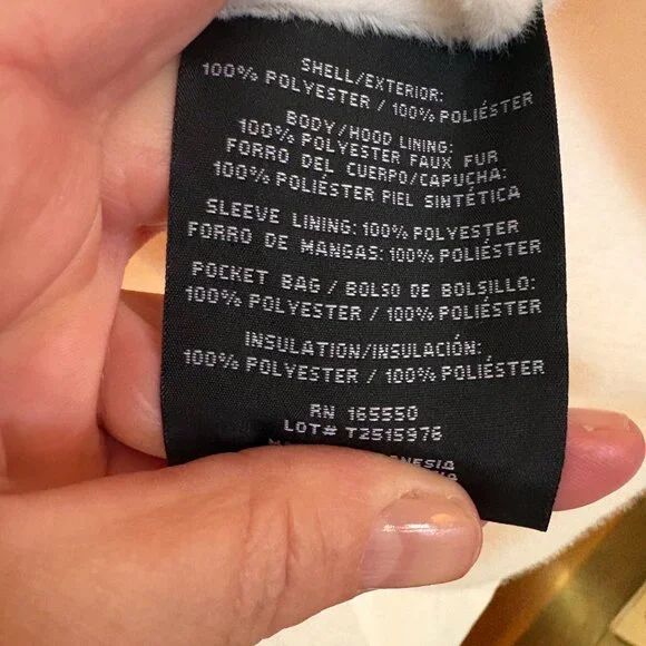 NWT 32 Degrees Heat Women's XL Puffer Jacket in White. - Picture 6 of 9